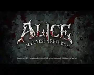 Alice Madness Returns (USA) screen shot title